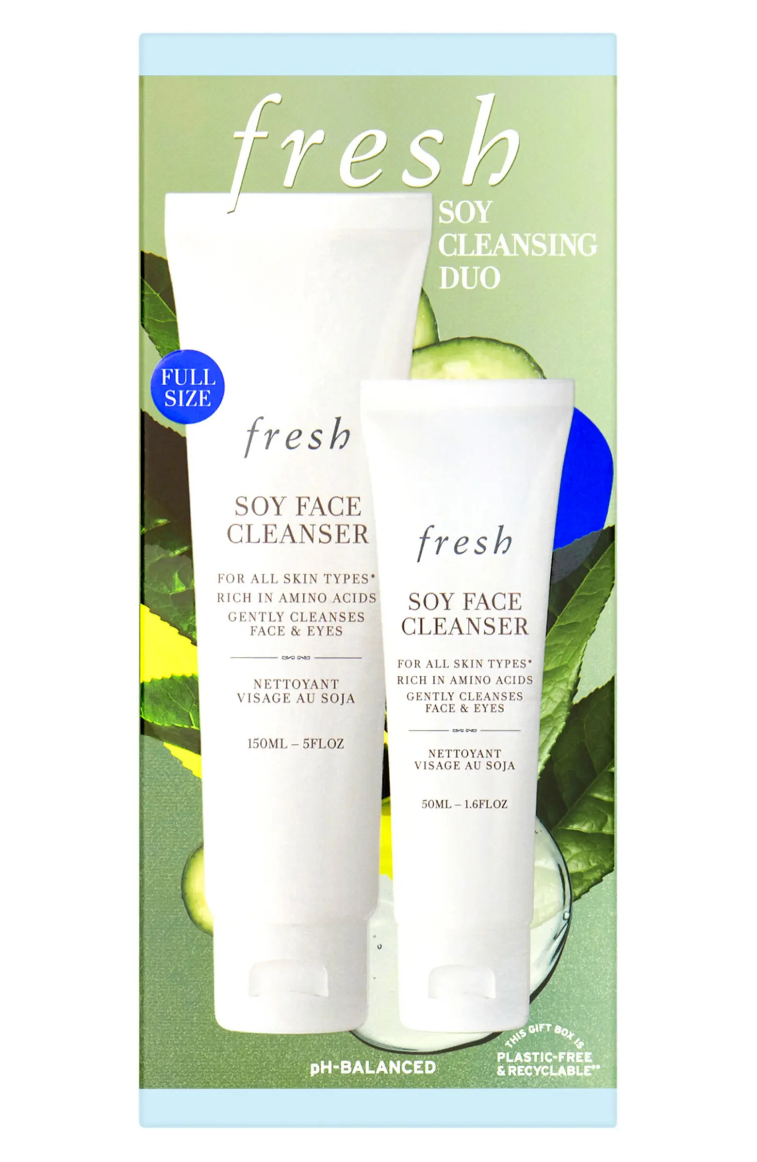 Fresh® Soy Face Cleanser Home & Away Duo $55 Value | Nordstrom | Nordstrom