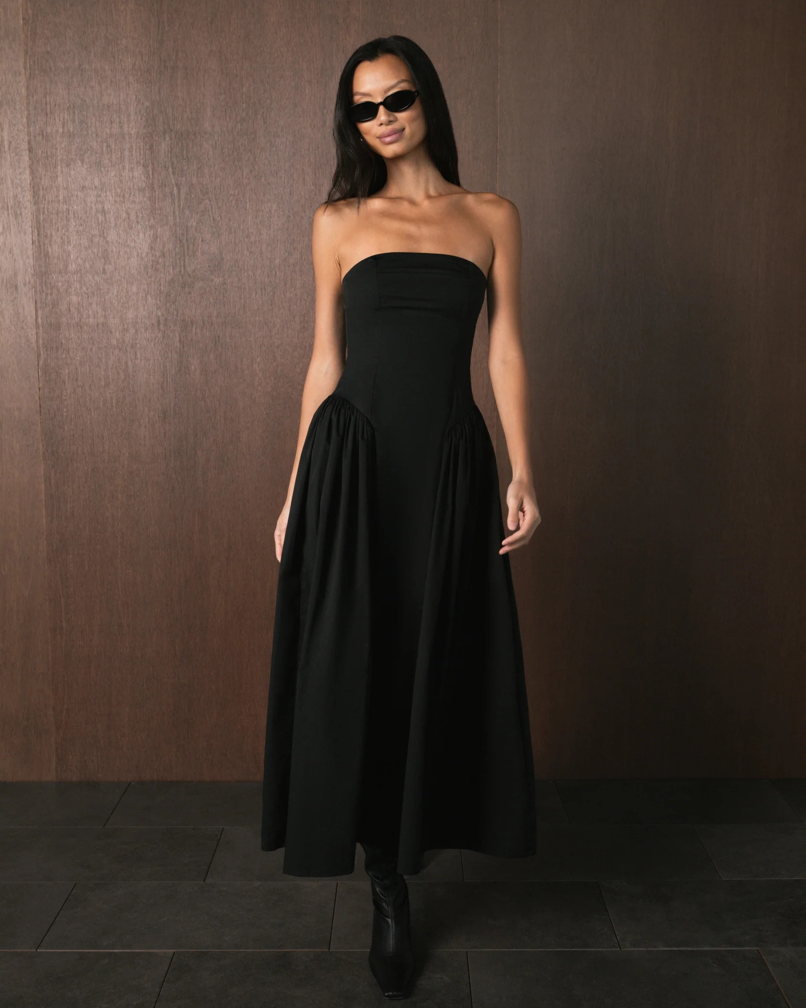 Strapless Corset Ruched Dress | We Wore What