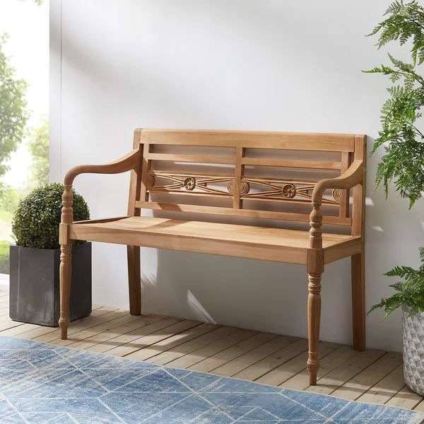 Aira Teak Garden Bench | Wayfair North America