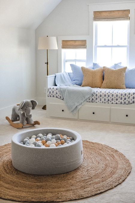 Guest room/ playroom decor. My kids love this ball pit and rocker. My favorite light blue throw adds the perfect coastal touch on the daybed. 

Ikea daybed, ball pit, Amazon kids, pottery barn kids rocker, coastal playroom 



#LTKkids #LTKhome #LTKfamily