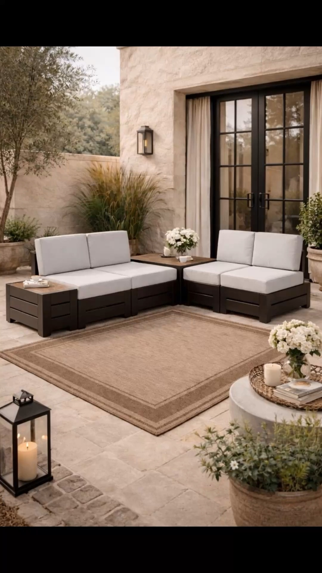 This patio set is designer quality on a budget! The outdoor rug completes the look!! 

#LTKSaleAlert #LTKHome #LTKSeasonal