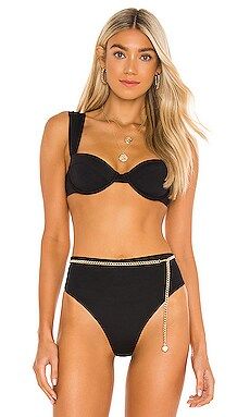 WeWoreWhat Claudia Bikini Top in Black from Revolve.com | Revolve Clothing (Global)