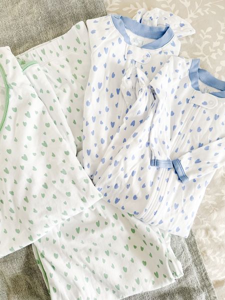 Matching Valentine’s Day ready with my boys! 💙💚💙 softest Pima cotton ever!!

Linked a bunch of Valentine’s Day faves. For babies, I like to size up two sizes, as they run small and are cotton so will shrink a bit. I always size up one for myself as well so I don’t need to worry about inevitable shrinking in the wash. I ordered the boys (6 months old) a 9-12mo size and they are zippered footed pjs  

#LTKfindsunder100 #LTKbaby #LTKSeasonal
