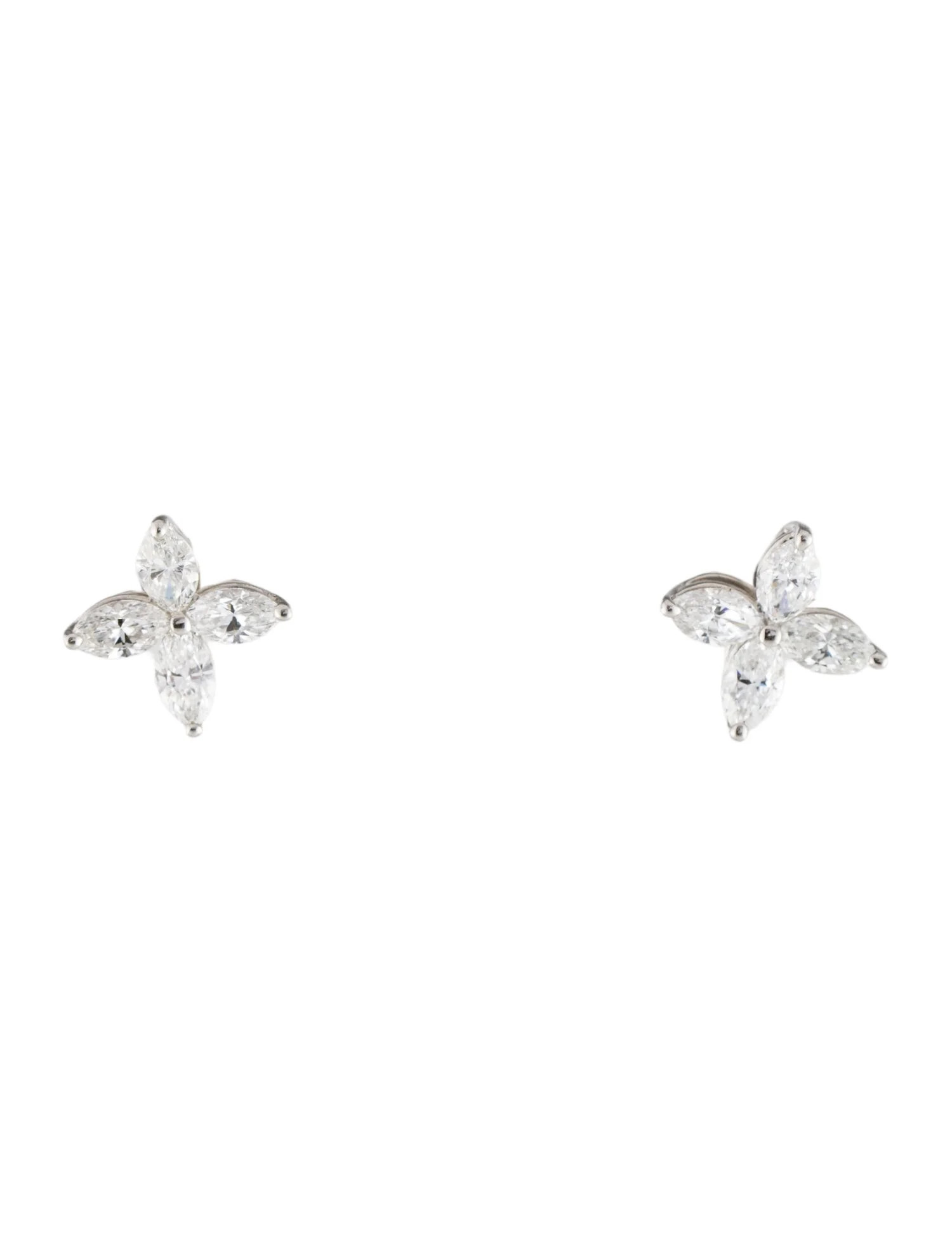 Tiffany & Co. Platinum Victoria Studs - Stud, Earrings - TIF350992 | The RealReal | The RealReal