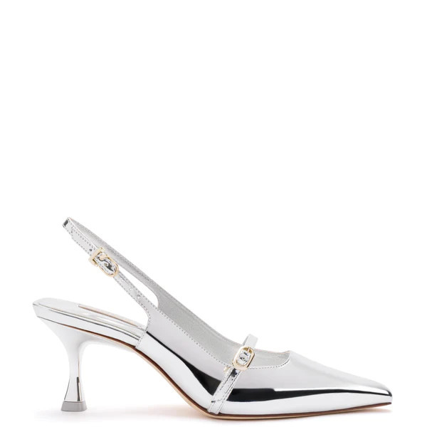 Ines Pump In Silver Specchio | Larroude