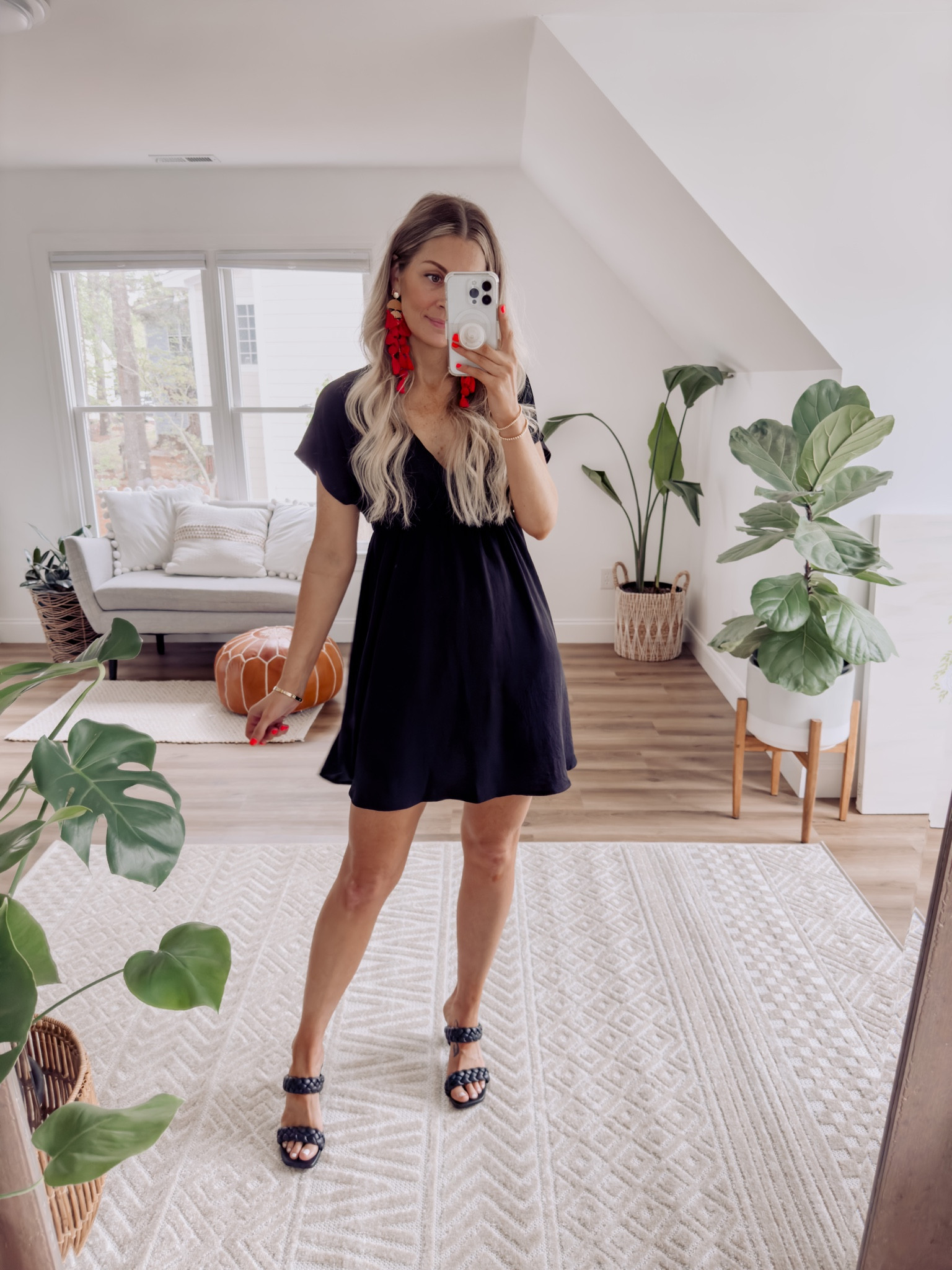 LBD little black dress from Amazon just perfect for spring or summer. Go from a day look to a might look with these droop earrings! They are super light weight and come in many color options. Wearing sz small in the dress

Day to night look - spring dress - summer dress - cocktail dress - bachelorette party - vacation dress - travel outfit - date night outfit - t-shirt dress 

#LTKunder50 #LTKtravel #LTKstyletip