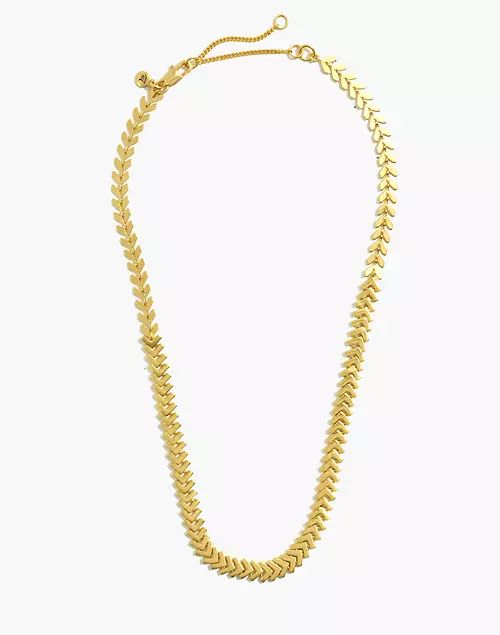 Arrowstack Chevron Chain Necklace | Madewell