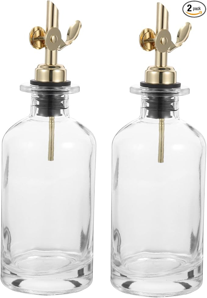 2pcs Automatic Glass Oil and Soy Sauce Dispenser Cruet for Kitchen Use Control Bottle for Oil Vin... | Amazon (US)