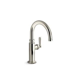Edalyn By Studio McGee Single-Handle Bar Faucet in Vibrant Polished Nickel | The Home Depot