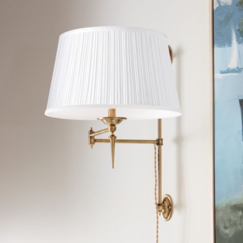 Weatherford Swing Arm Lamp Wall Mount with Shade | Ballard Designs, Inc.