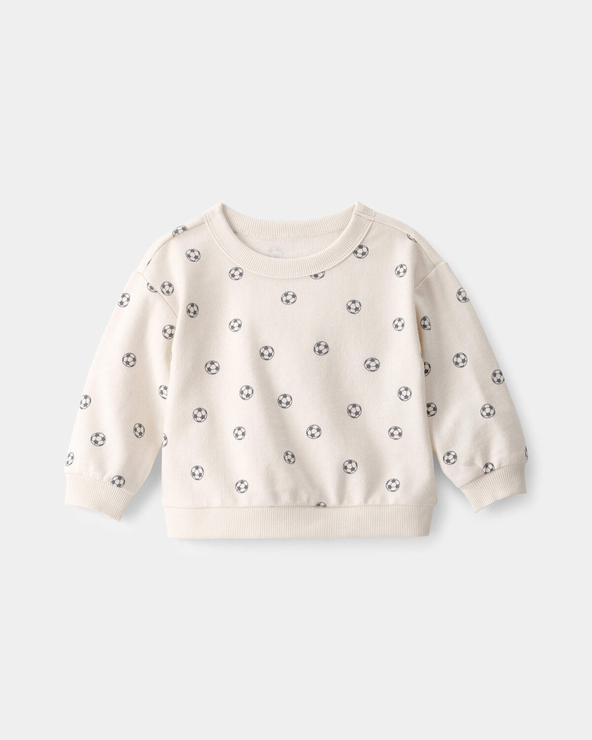 Baby Soccer French Terry Pullover Sweatshirt - Ivory | Carter's Inc