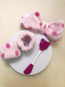 Soft And Comfortable Facial Makeup Headband, 1pc Bowknot Hairband Women Fashion Lovely Soft Carol... | SHEIN