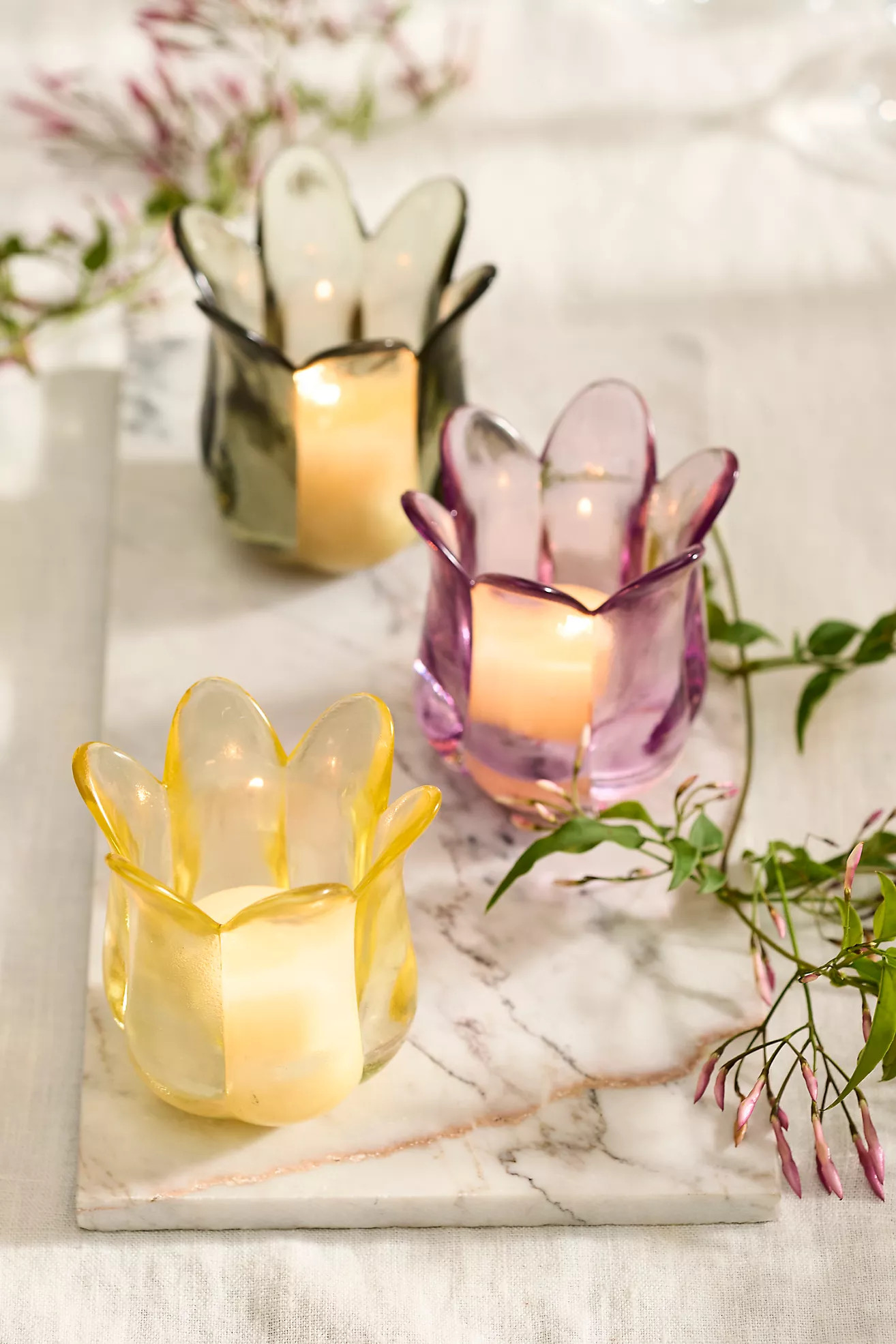 Floral Tealight Holder | Anthropologie (US)