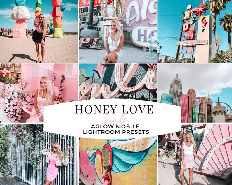 4 HONEY LOVE Mobile Lightroom Presets, Aglow Presets, Bright Preset, Best Preset, Light & Airy, B... | Etsy (US)