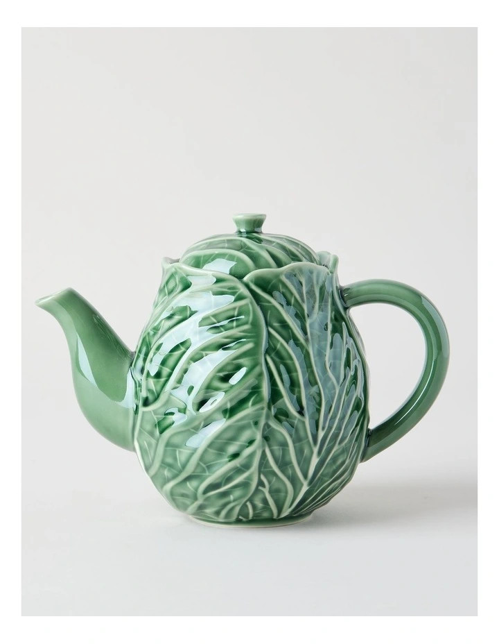HeritageCabbage Teapot in Green | Myer