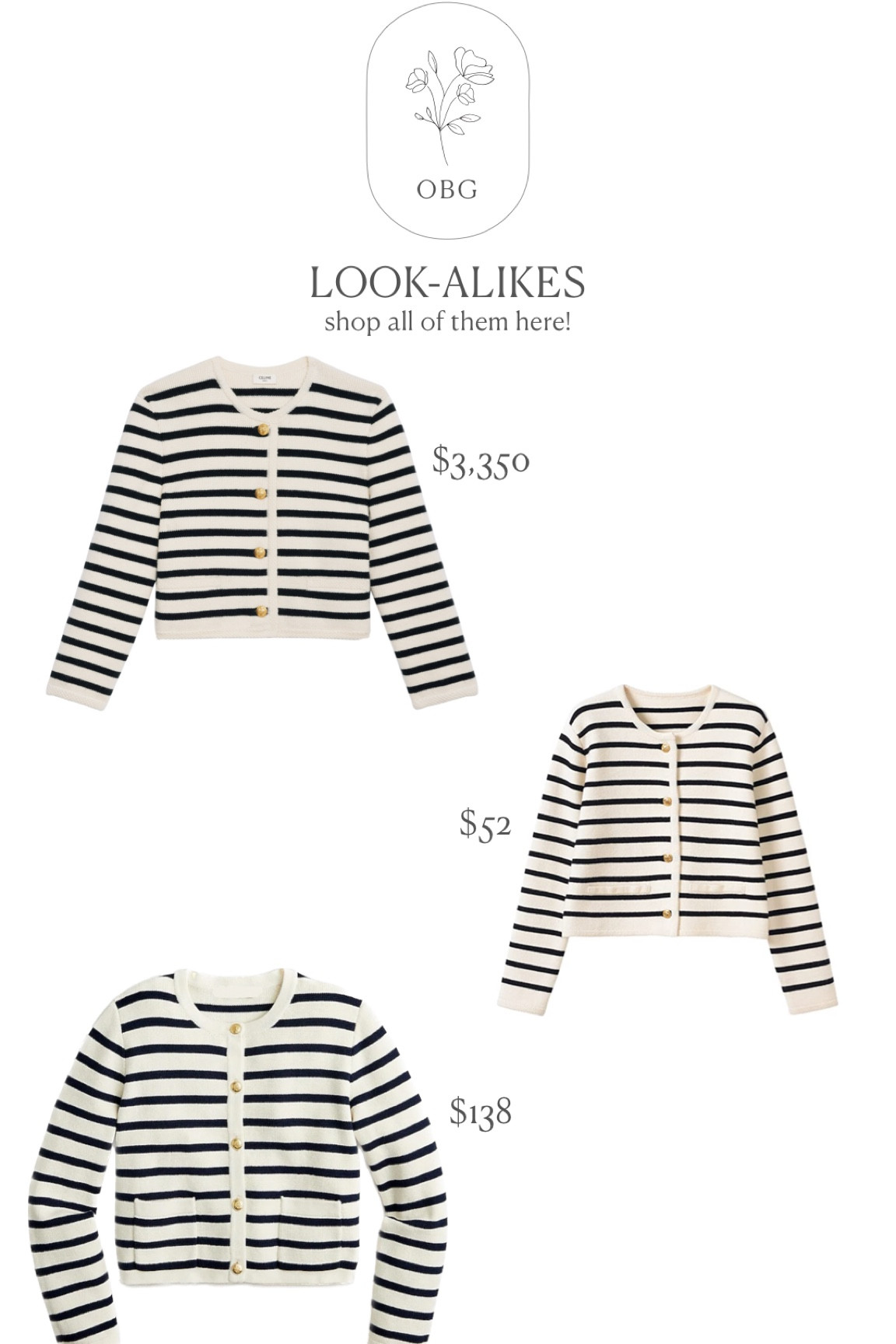 Celine jacket lookalikes! 