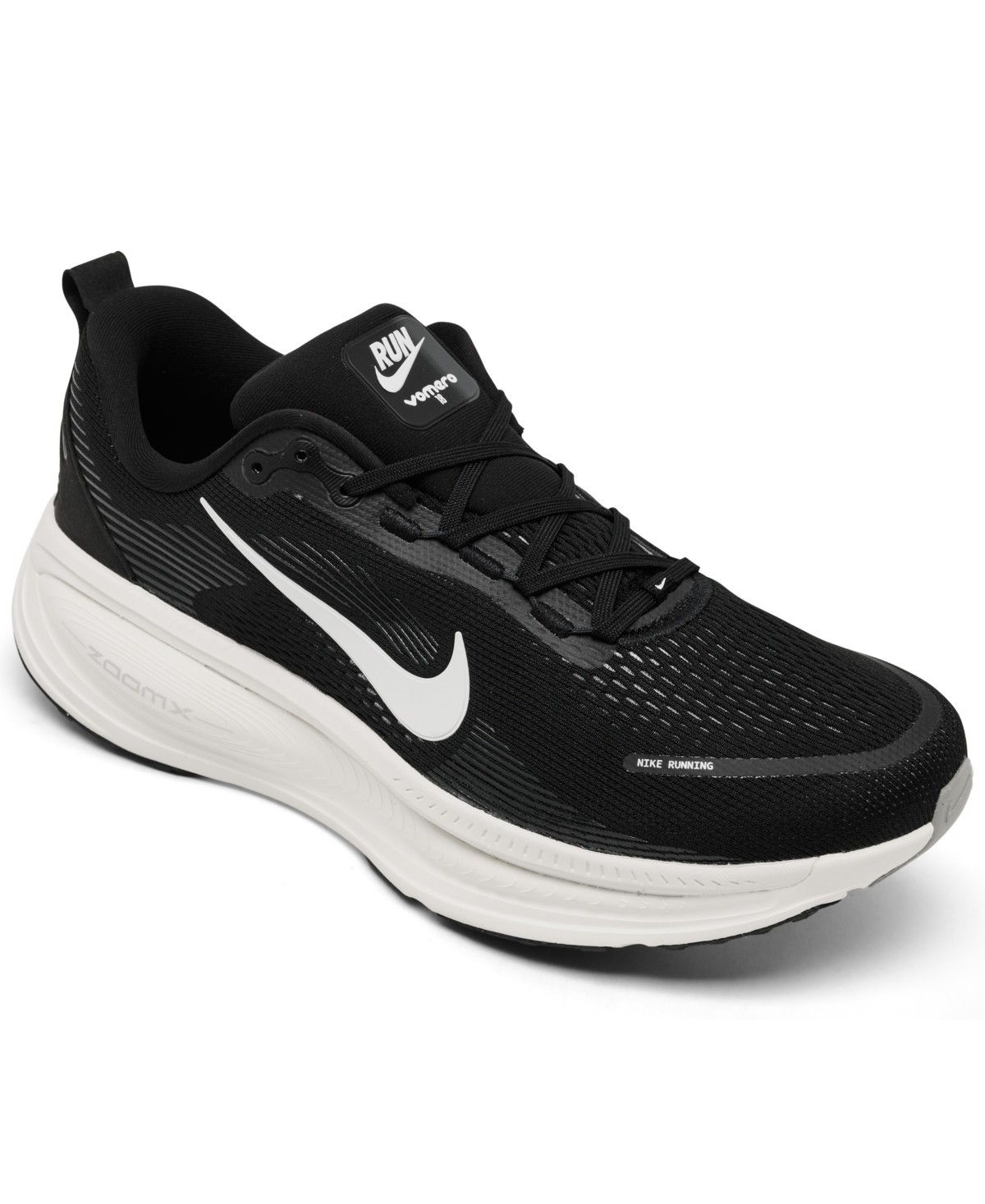 Nike Men's Vomero 18 Running Sneakers from Finish Line - Black, Summit White | Macy's