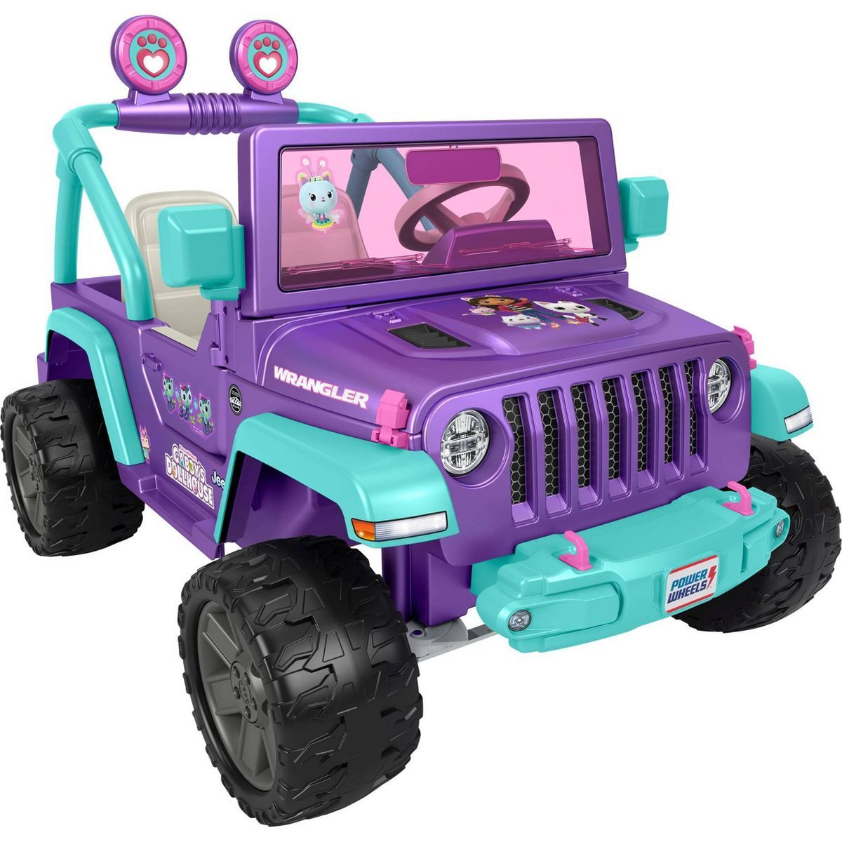 Power Wheels Gabby's Dollhouse Wrangler Powered Ride-On Jeep | Target