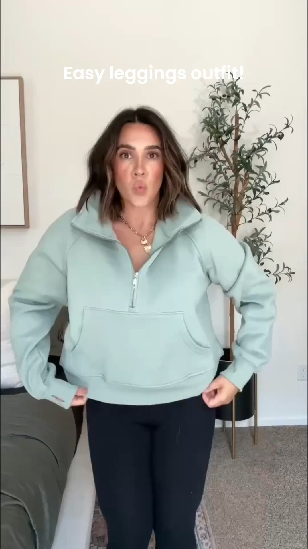 Comfortable casual realistic mom outfit for fall! Amazon fall sweater leggings outfit. Such an easy school drop off/pickup outfit, running errands, etc. Lookalike to the viral one & amazing quality! Love! I'm in a large. 

Easy fall outfit, casual fall outfit, mom outfit, Amazon fashion

#LTKMidsize #LTKSeasonal #LTKootd