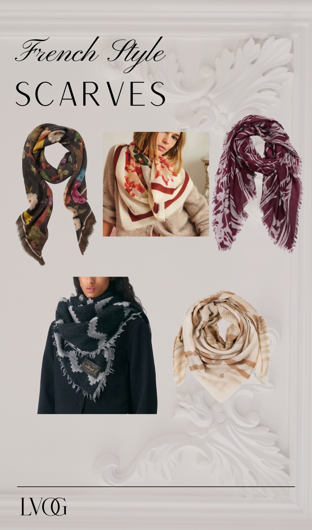French style scarves! 
