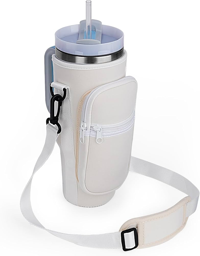 FLAKBOTLE Water Bottle Carrier Bag for Stanley Tumbler 40 oz with Handle, Water Bottle Holder wit... | Amazon (US)