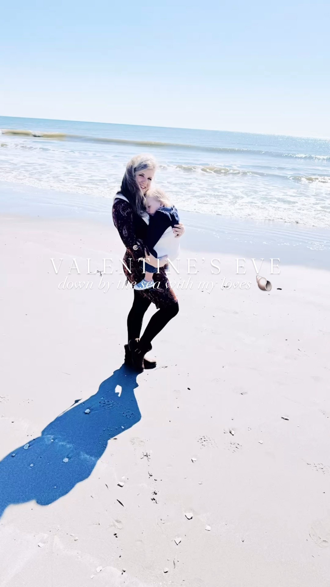 February 💝 by the sea 🌊… is where we love to be!! 🥰😉🐚🌾 #valentinesbythesea 

Oh there’s just nothing sweeter 🥰 than valentines weekend down at the coast 🐚🌊🏝️ with all these handsome valentines 💘 of mine 🤱☺️👶🏼 and getting to spend sweet time with my parents, too!! 🫶🏽☀️ And yes… I’m fully convinced there’s nothing sweeter in the whole wide world than babywearing 🤱 a sweet sleeping 💤 little one on your chest at the beach 👶🏼😍 - walking in the sunshine ☀️, watching your hubby and toddler build sand castles 🏰, and letting the waves 🌊 put your little one right to sleep!! 😴 Sweet Baby Levi Rhett slept like this all morning on my chest for his nap and it was just the sweetest!!! 🥰 #blessedmama 

Then we went out for the yummiest seafood lunch 🍤🐟 in Southport with my parents!!! 🫶🏽 And then got to watch the sunset 🌅 over the marsh with our little valentines 💘 before we just headed out for a valentines 💝 d a t e  n i g h t 😍 thanks to my sweet parents who surprised us with a “mom and dad’s night out!” 💖 Feelin’ so blessed and lucky this “Valentine’s Eve” surrounded by all these valentines of mine!!! 🤭 #valentinesevedate #valentineseve #datenightwithhubby❤️