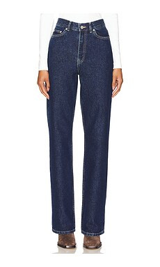 Dr. Denim Echo Straight in Pebble Dark Retro from Revolve.com | Revolve Clothing (Global)