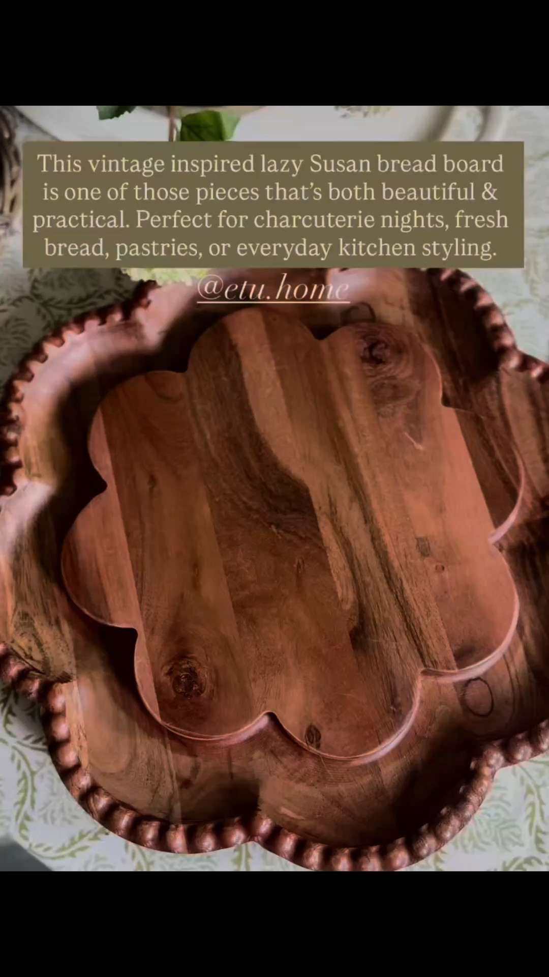 I am so excited to use this vintage inspired lazy Susan charcuterie board next time I host Mahjong in my home!

#LTKfoodie #LTKSaleAlert #LTKHome