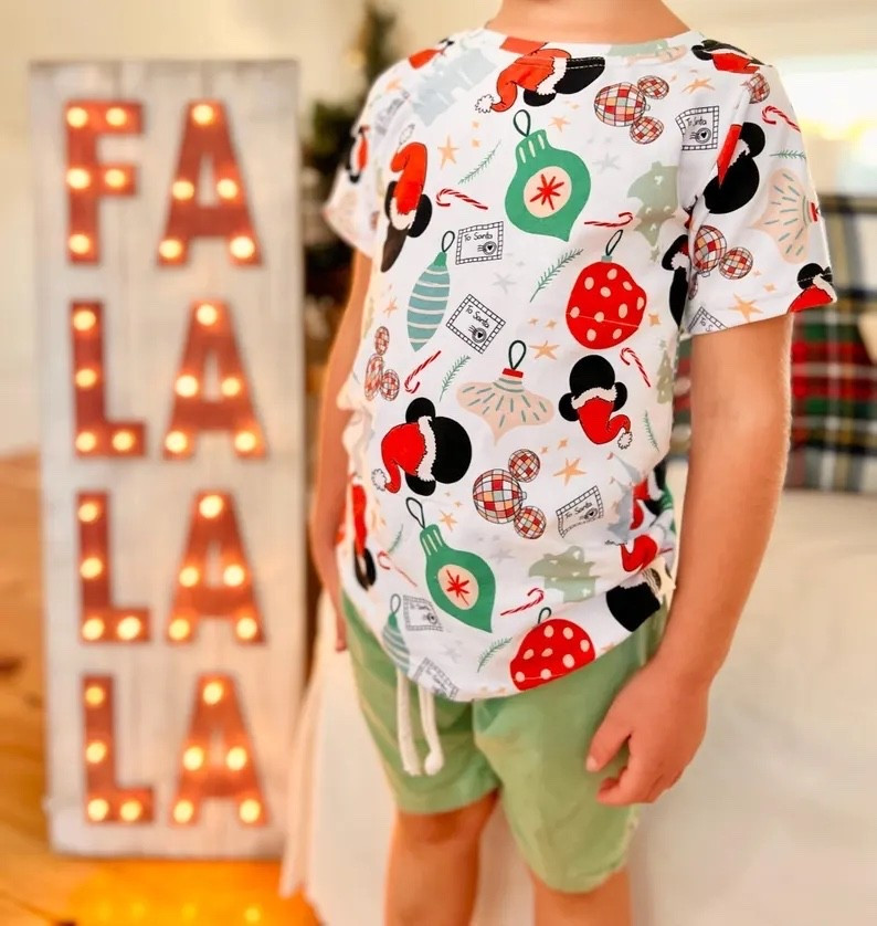 Kids Santa Mouse Handcrafted Shirt, Disney World Christmas Tee, Mickey Christmas t-shirt

#LTKSeasonal #LTKKids #LTKTravel