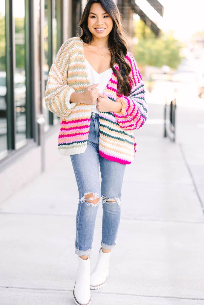 Put It All Together Multicolored Striped Cardigan | The Mint Julep Boutique