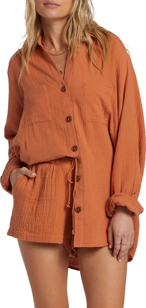 Swell Gauze Button-Up Shirt | Nordstrom