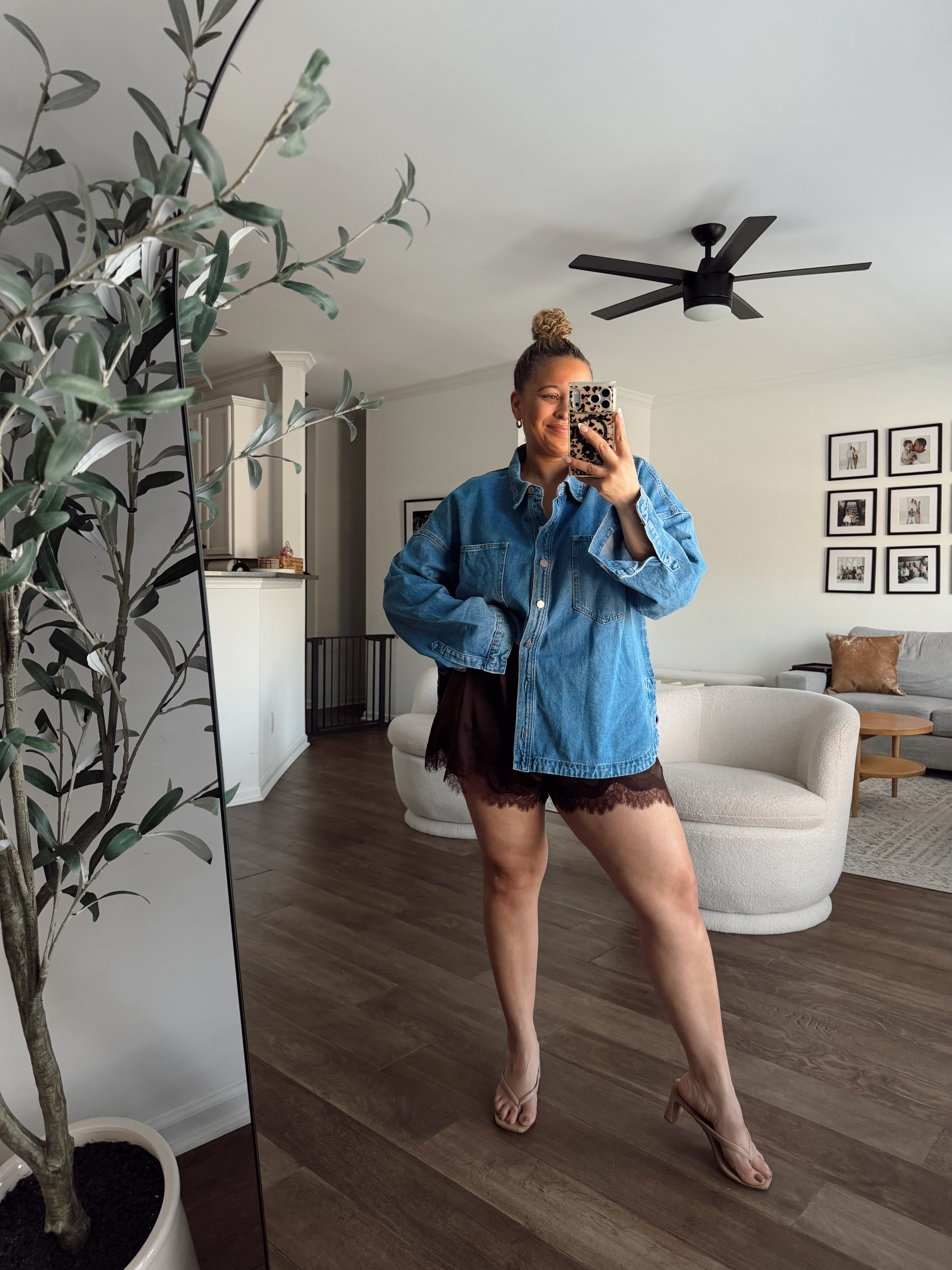 spring outfit idea, midsize style

wearing XXL in the shirt and L in the shorts 

 