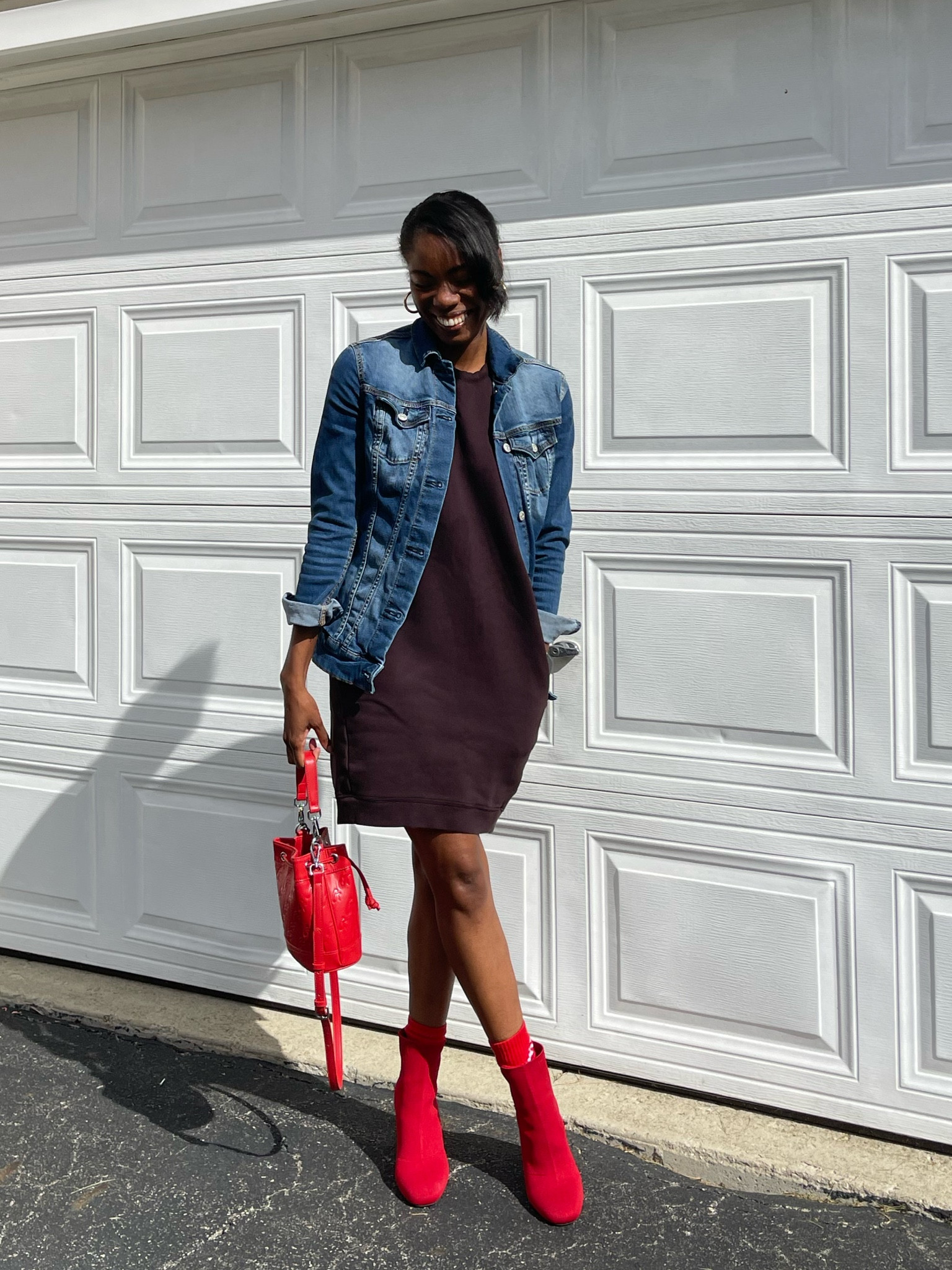 Yesterday’s fall outfit was simply perfect! The star was this fleece lined dress WITH POCKETS! I have on the chocolate brown color which can look Plum in certain lights, so I love it even more. 

#LTKfindsunder50 #LTKxPrime #LTKsalealert