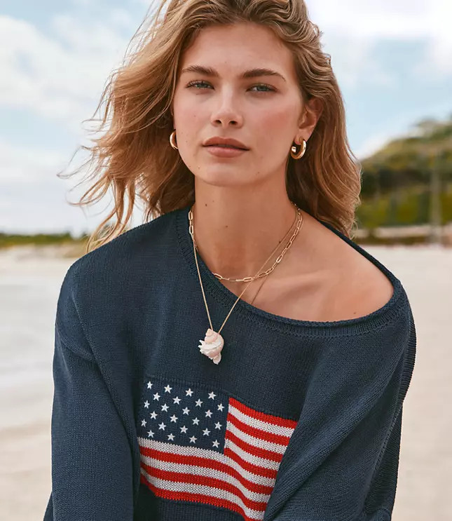 Lou & Grey American Flag Sweater | LOFT