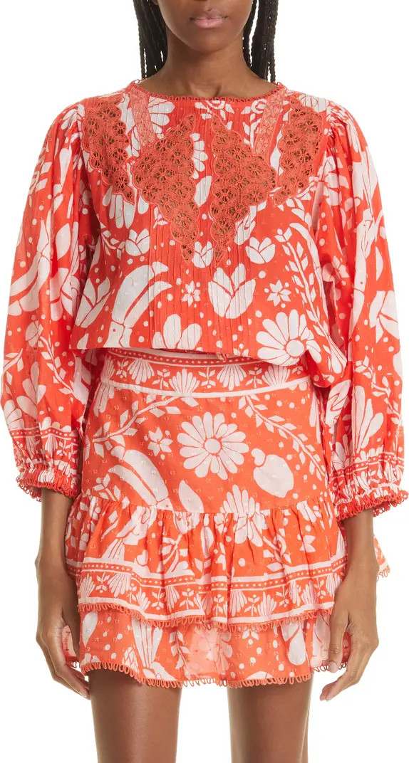 Neon Jungle Embroidered Blouse | Nordstrom