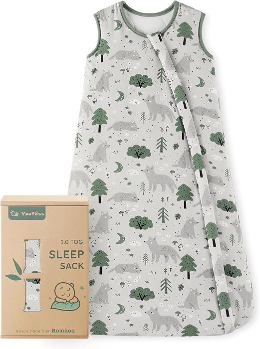 Yoofoss Rayon Made from Bamboo Baby Sleep Sack 18-24 Months 1.0 Tog Baby Wearable Blanket, Super ... | Amazon (US)