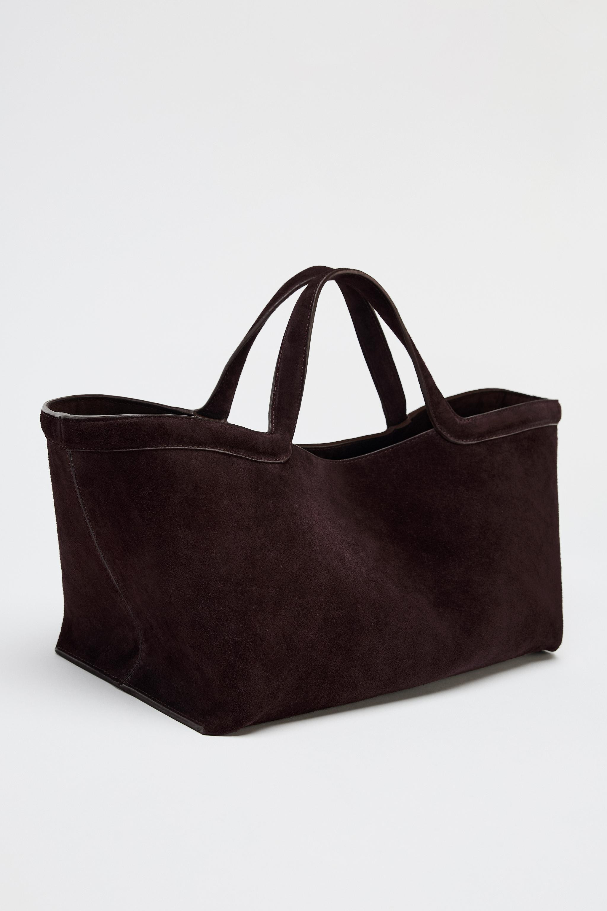 ELONGATED SUEDE SHOPPER | Zara US