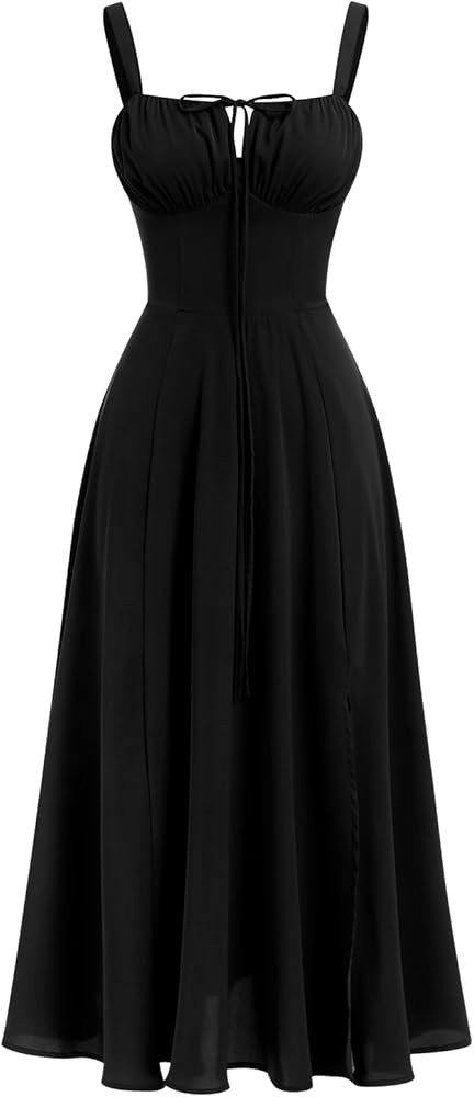 Women's Floral Corset Dress Formal Cocktail Dresses Going Out Casual Sundress Split Thigh Spaghet... | Amazon (US)