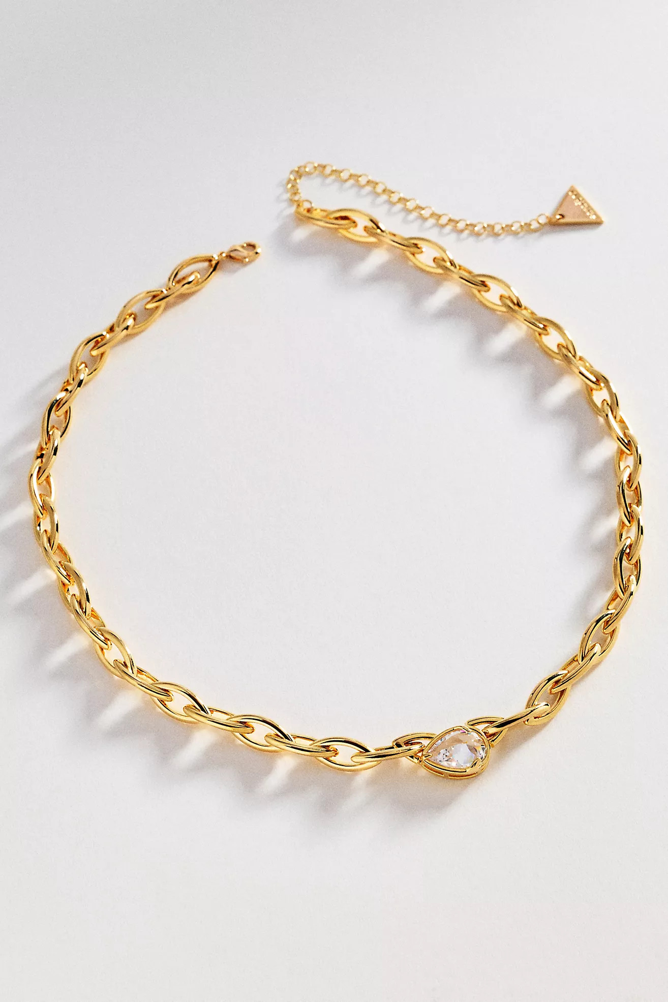 Chunky Bezel Crystal Necklace | Anthropologie (US)