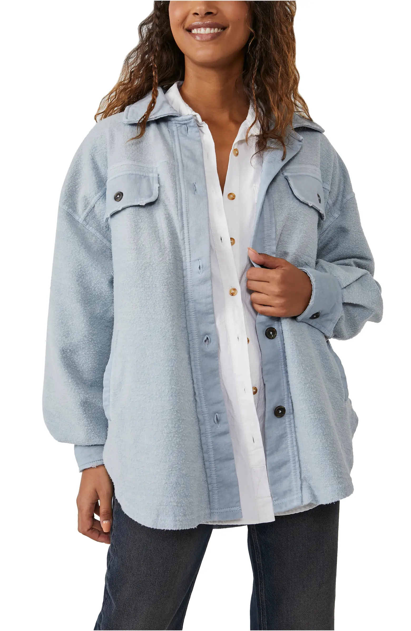 We the Free Ruby Fleece Shirt Jacket | Nordstrom