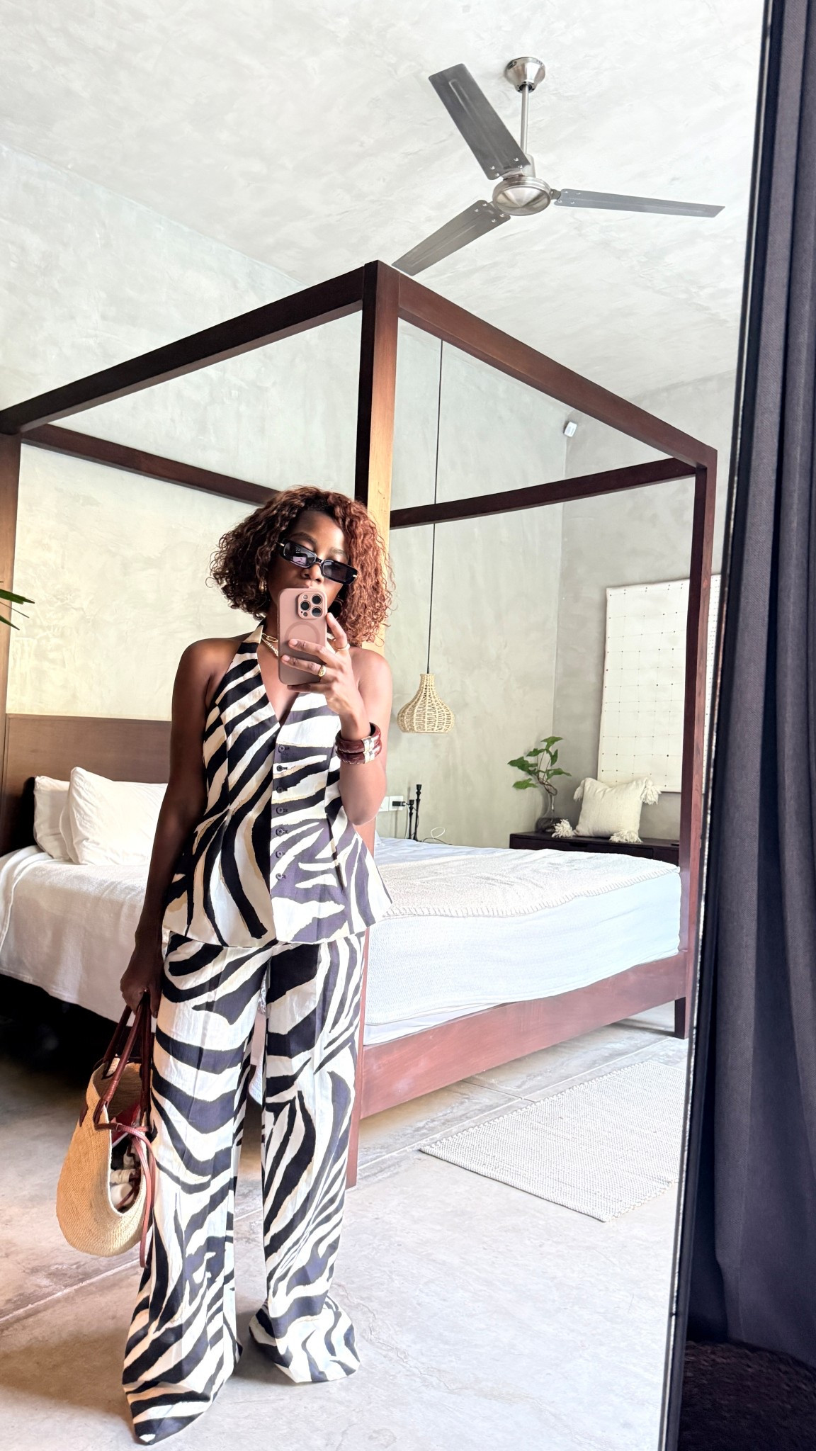 Zebra print linen set vacation outfit 

#LTKStyleTip #LTKPetite #LTKTravel