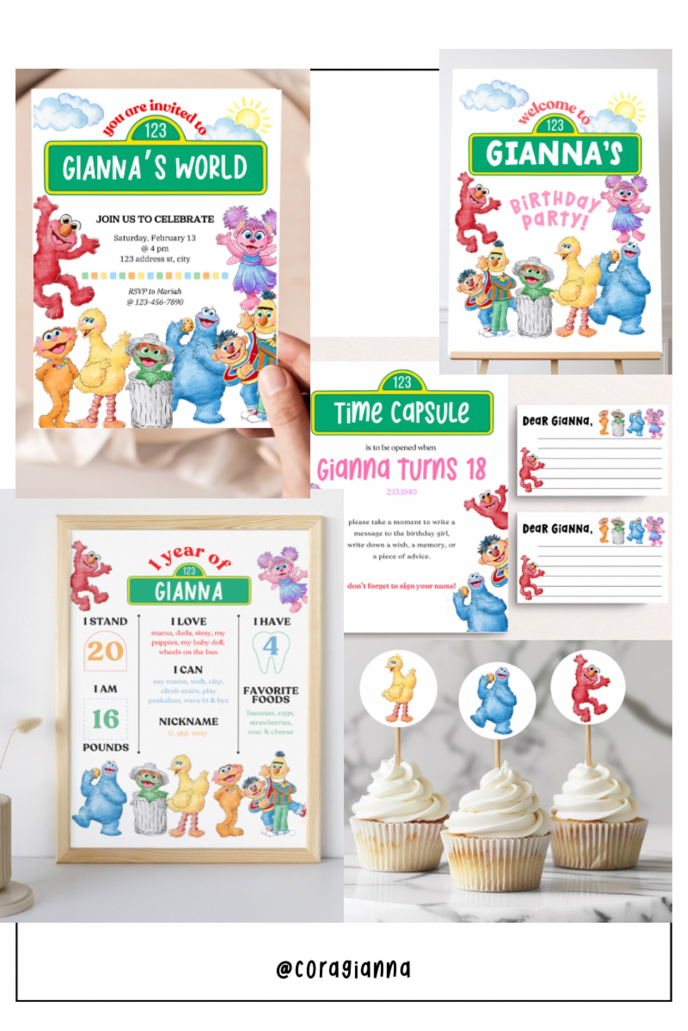Sesame Street birthday invitation BUNDLE

#LTKSaleAlert #LTKKids #LTKParties