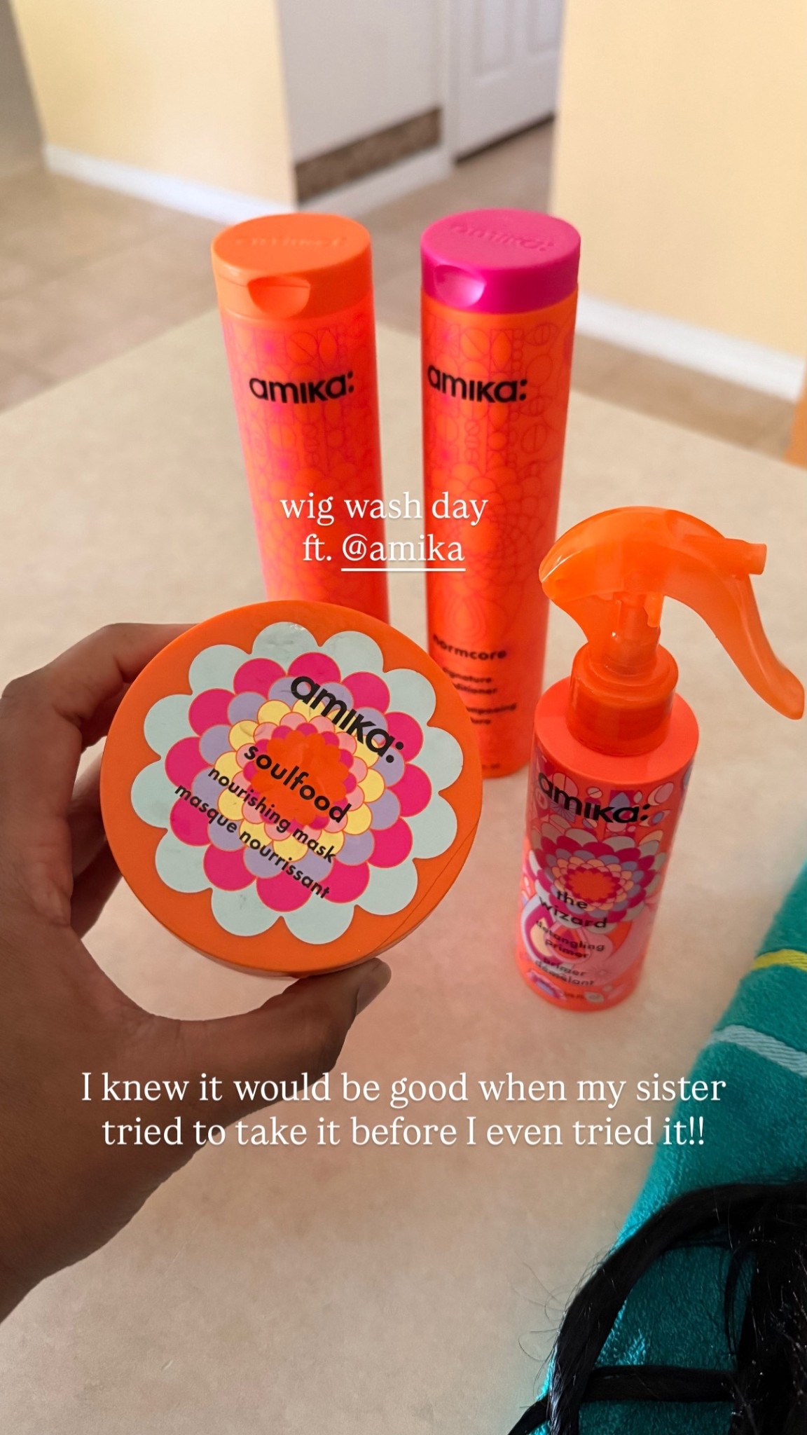 Wig wash day routine! First time trying Amika and out of everything I tried, the detangling spray was my favorite! 

#LTKBeauty