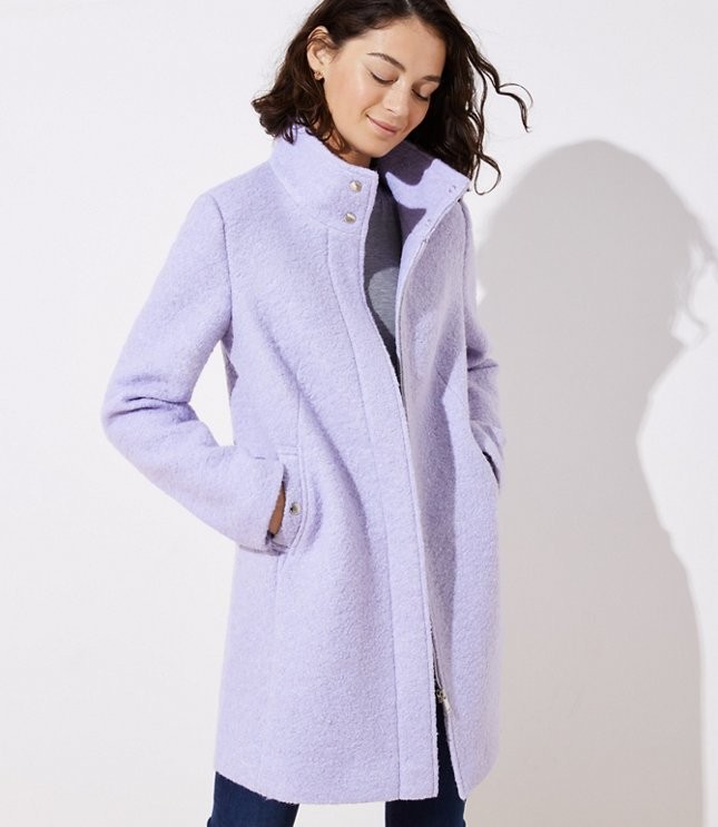Funnel Neck Coat | LOFT | LOFT