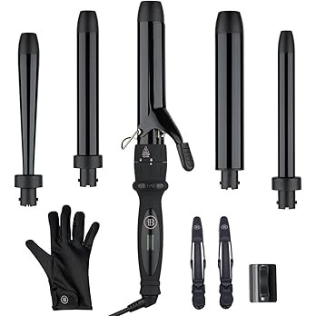 Bombay Hair Curling Wand Set 5 in 1 Curling Wand, Professional Curling Iron Tourmaline Kit & Salo... | Amazon (US)