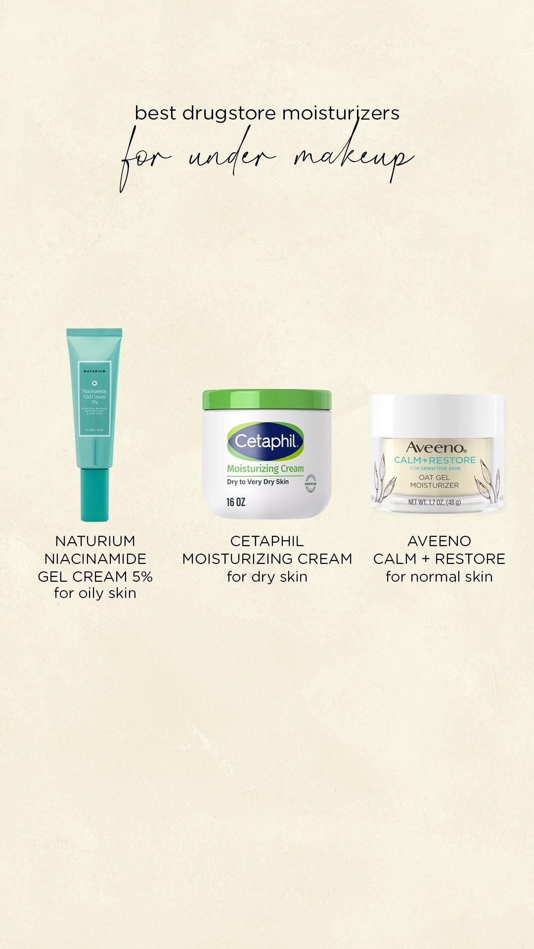 3 of the best drugstore moisturizers for underneath makeup 🍦

#LTKBeauty #LTKFindsUnder50
