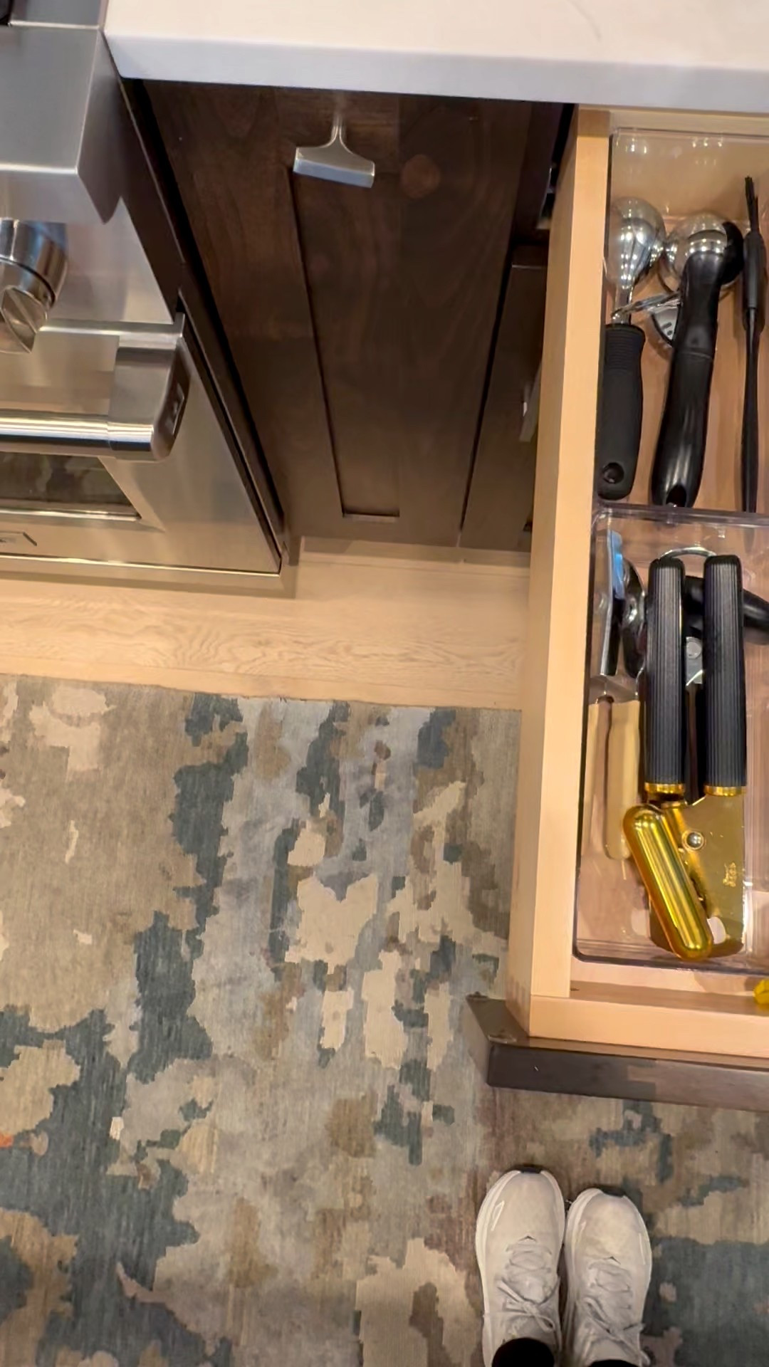 Kitchen drawer organizer with deep bins and dividers  

#LTKFindsUnder50 #LTKFamily #LTKHome