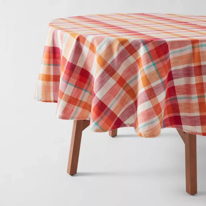 Cotton Plaid Tablecloth Pink - Opalhouse™ | Target