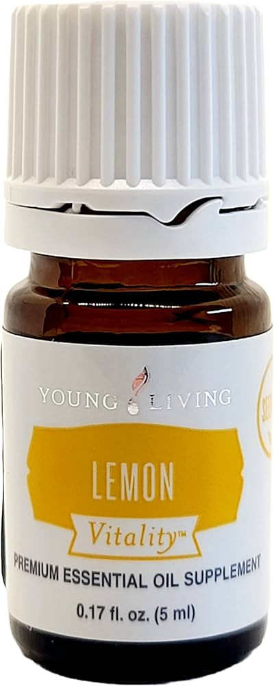 Young Living Vitality Lemon Essential Oil 5ml - 100% Pure, Zesty and Refreshing Citrus Flavor for... | Amazon (US)
