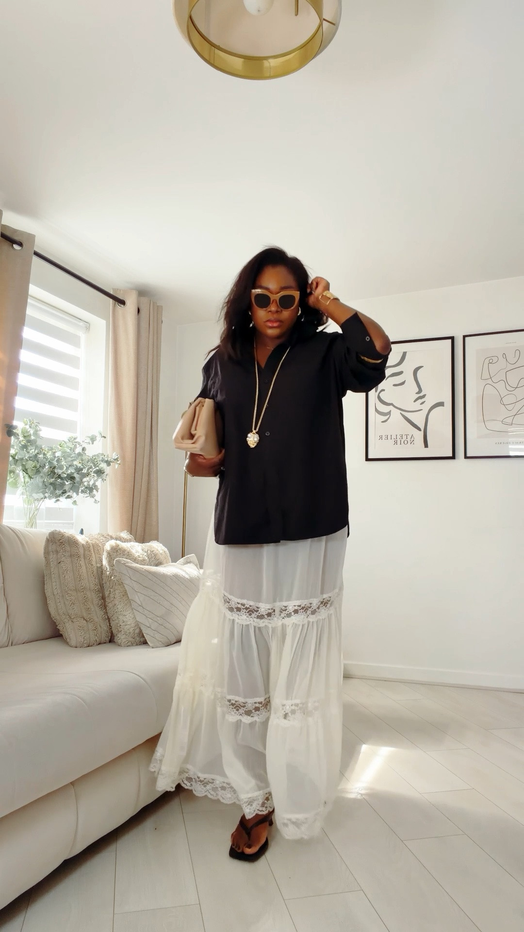 The sheer skirt and shirt combo has become my go-to for effortless glam.

#LTKuk #LTKsummer #LTKmidsize